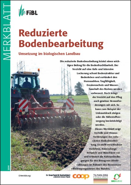 Redurzierte bodenbearbeitung